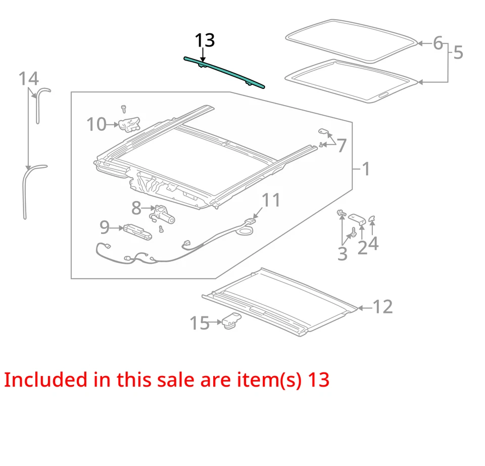 Buick Pontiac Rendezvous Aztek 2001-2007 deflector solar RF AIR 10317775 - NUEVO Foto 2 de 3
