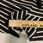 Shein Women's  Romper Shorts Sleeveless Shoulder Ties Black White Strips Size L — photo 9