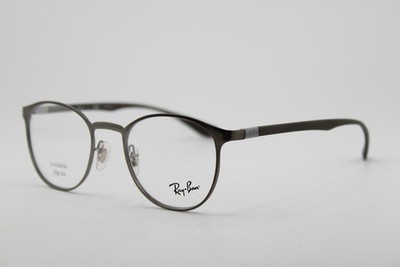 NEW RAY-BAN RB 6355 3096 GUNMETAL BROWN AUTHENTIC EYEGLASSES 47-20