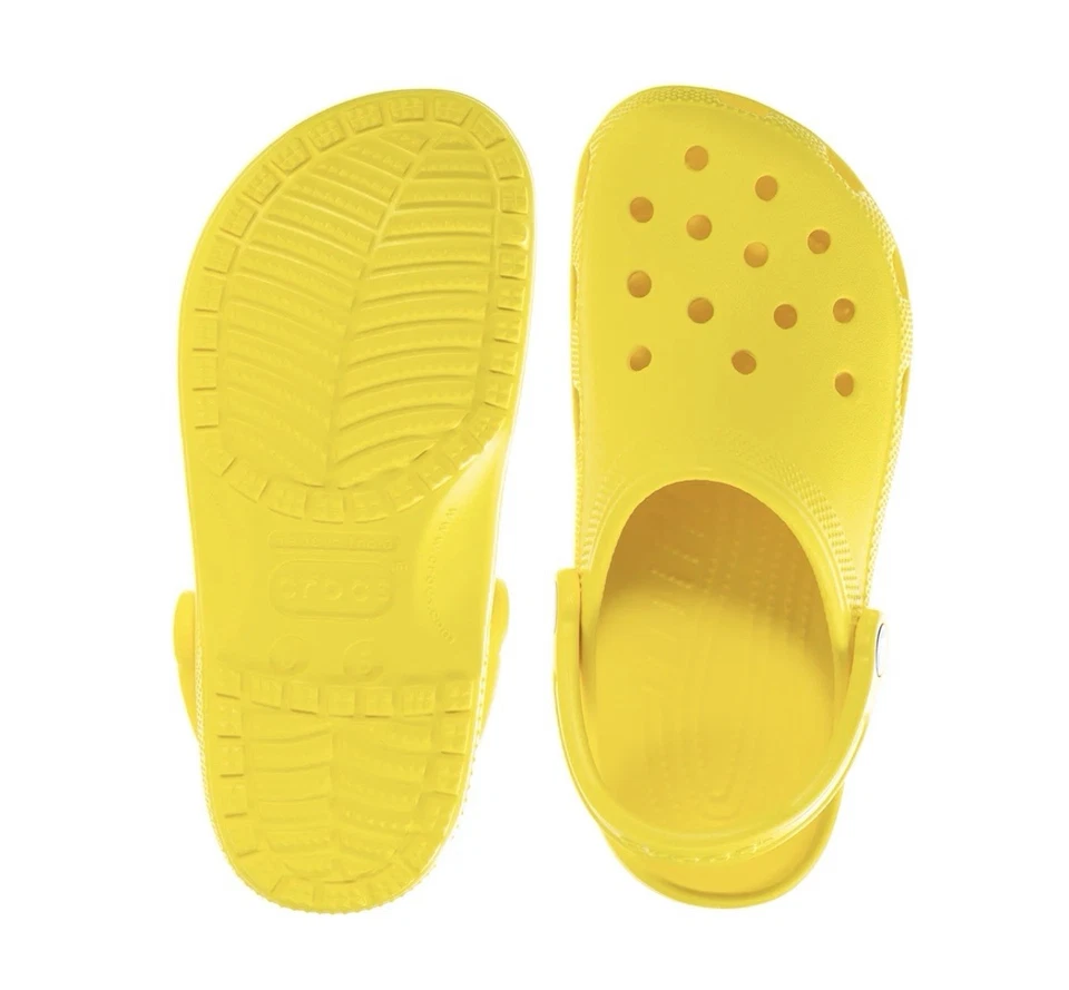 Crocs Kids Classic Yellow Clogs Size J3 - Image 4 of 4