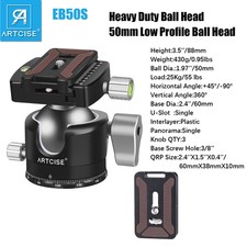50mm Ball Head Low Profile Tripod Head DSLR Cameras/Mirrorless Cameras/Video Cam