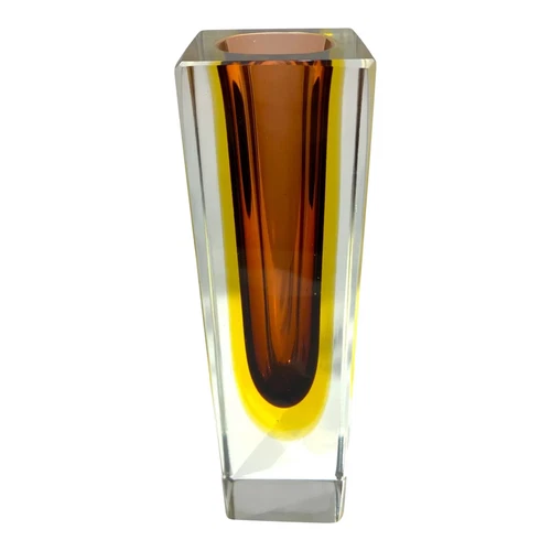 Mid 20th Century Murano Glass Sommerso Vase by Mandruzzato-Italian