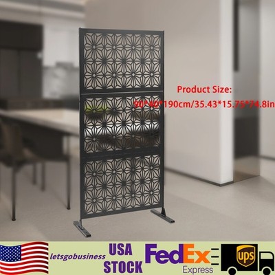 Laser Cut Panel Outdoor Steel Divider Flower Pattern Privacy Screen Freestanding