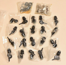 Lot of 20 Black A/V Cabinet Tumbler Locks w/ Keys  HW Middle Atlantic C420A-A