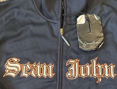 Vintage Y2K Sean John Track Jacket Mens Large Long Sleeve Rare With Hang Tag - Picture 2 of 7