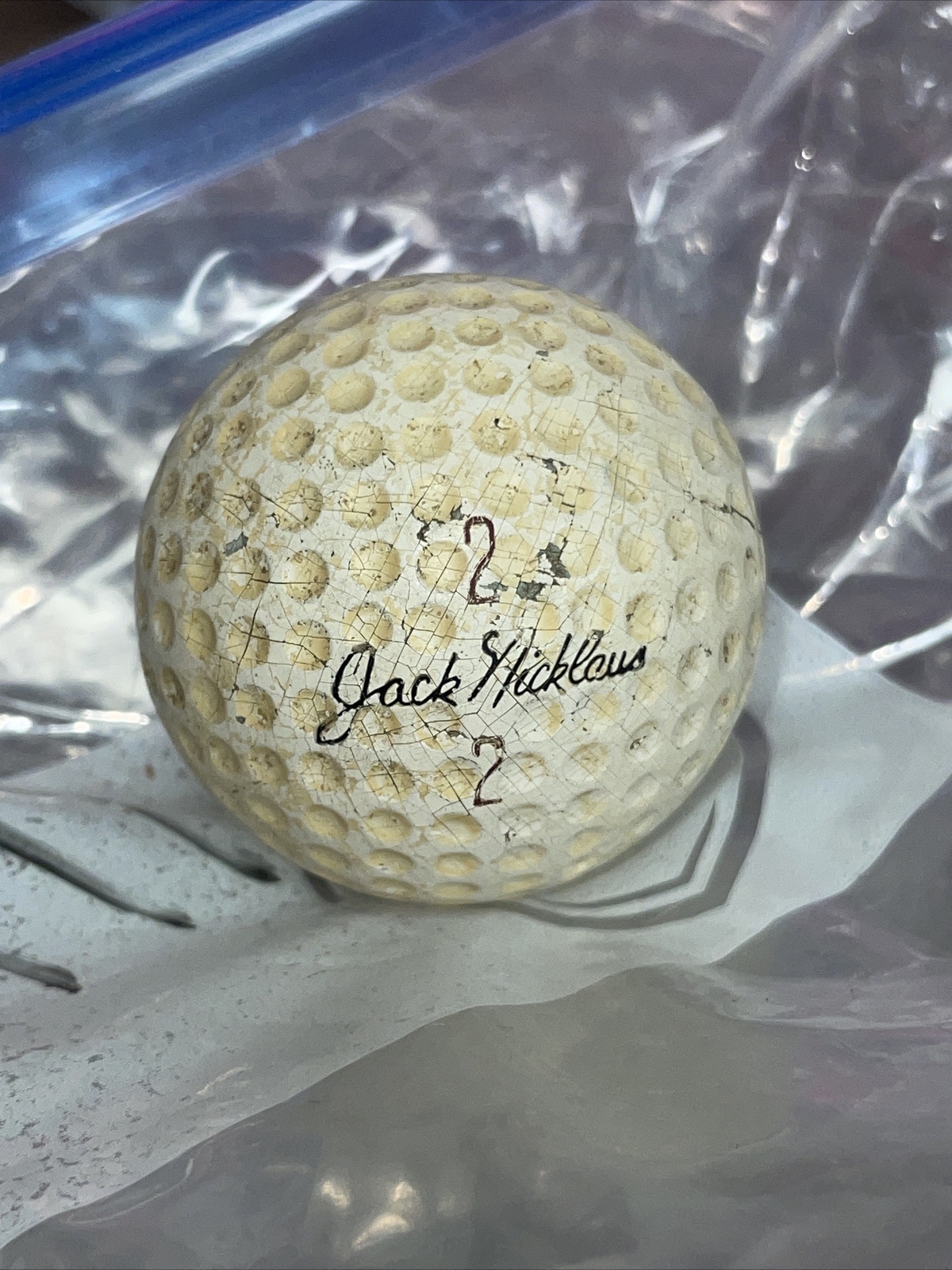Vintage Jack Nicklaus #2 Liquid Center Macgregor Golf Ball