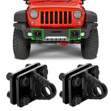 Pair D-ring Shackles Mount With Backer Plate 5 Ton Bolt On Clevis Mount Bumper