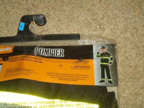 Costume, Male, Firefighter, Child L 12-14, NIP - Picture 4 of 5