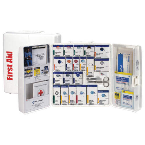 FIRST AID ONLY 1300-FAE-0103 FirstAidKit w/House,299pcs,4 1/8x14",WHT 40JH88