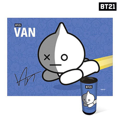 BTS BT21 Official Authentic Goods 150pcs Cylindrical case Jigsaw