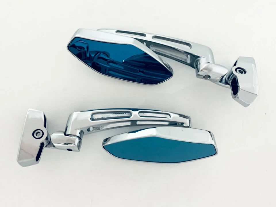 ESPEJOS RETROVISORES CROMADOS ZX14 CON BASES DE ESPEJO 2006-2020 KAWASAKI NINJA ZX-14 Foto 2 de 4