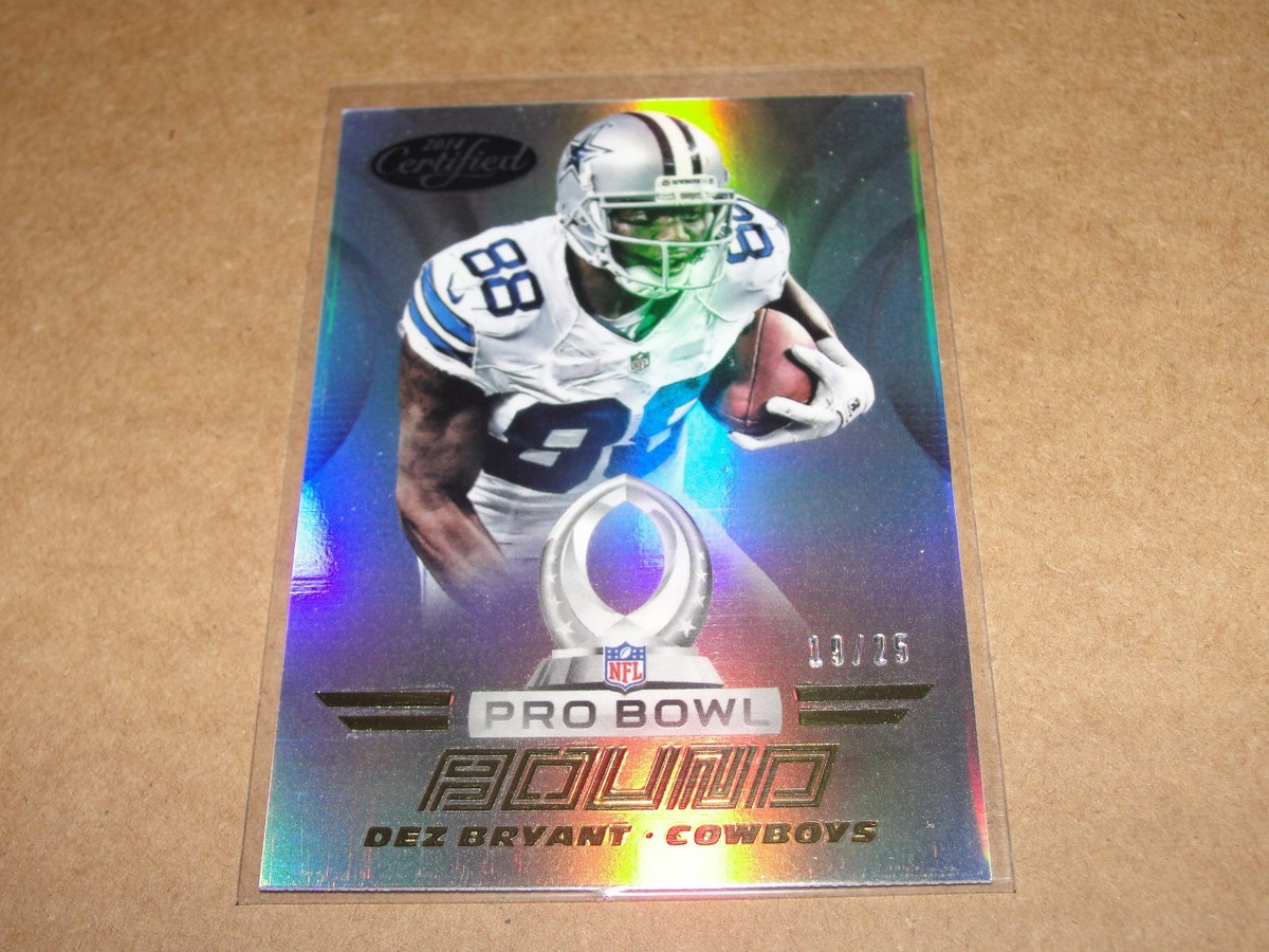 2014 Certified DEZ BRYANT #PB9 Pro Bowl Gold SP/25 Dallas COWBOYS