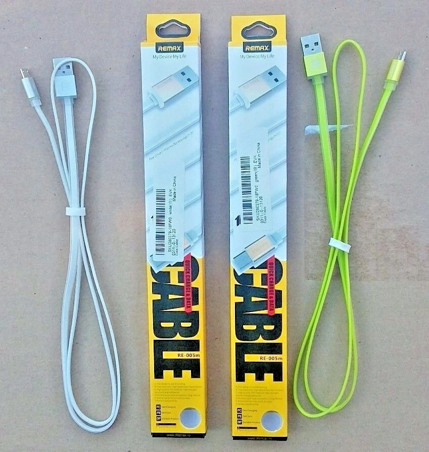 4 REMAX RC-005M FLAT Micro USB 2.0 Quick Safe Charger Speed Data Cables 1000mm - Image 4 of 4
