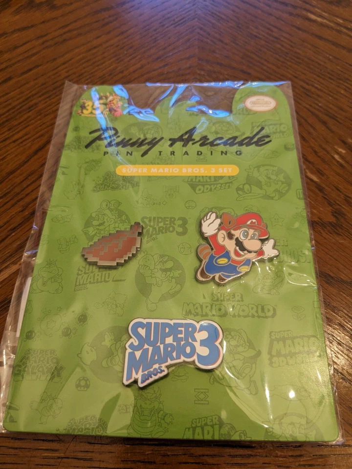 Super Mario 35º Aniversário Pins Pinny Arcade Estado Perfeito Edição Limitada Novo em folha! - Imagem 4 de 4
