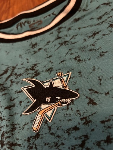 San Jose Sharks T Shirt Vintage Logo “Custom” - Picture 2 of 7