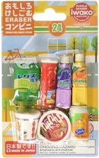 Iwako Japanese Brand Snacks Food Japanese Eraser Set Made in Japan S-3420