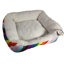 Every Yay Cat Bed Small Dog Pride Rainbow Multi Color 18 x 15 x 5