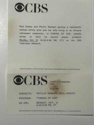 Vintage 2 Black & White Press Photos Coming of Age Paul Dooley Phyllis Newman - Picture 10 of 13