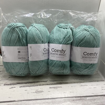 Knit Picks Comfy Yarn 4 skeins Color B981 Sea Foam