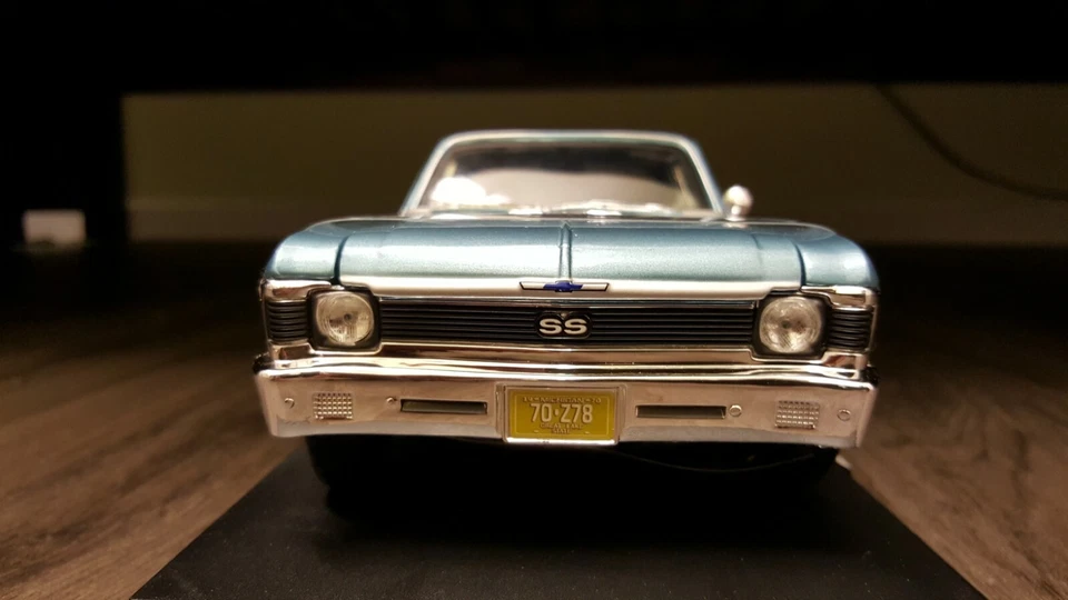 Licensed GM 1/18 1:18 Scale Chevy Chevrolet NOVA 396 SS detail diecast model car - Image 2 of 4
