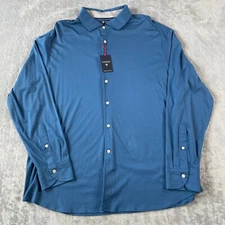 Cremieux Shirt Mens Size XXL Blue Soft Lightweight Casual Preppy Luxury Office