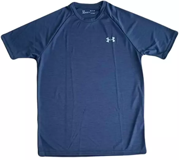 UNDER ARMOUR Men’s UA Velocity 2.0 Short Sleeve T-Shirt Navy Blue 1327965  408