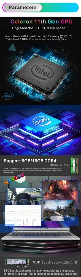 14" HD Touchscreen 2-in-1 Tablet  Laptop 2.9GHz 16GB RAM 1TB SSD Windows 11 Pro - Image 3 of 4