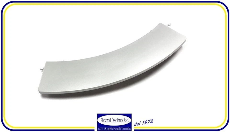 Maniglia Maniglietta Argento Oblò Apertura Porta Lavatrice Bosch Siemens - Immagine 3 di 3