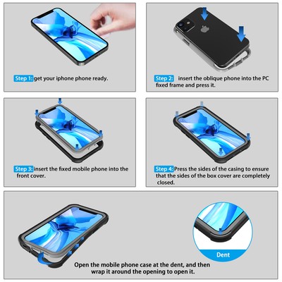 Coque SHOCKCASE Pour IPhone 13 Pro Max, LOVE MEI FRANCE, Antichoc IP68, Noire, Fabriquée En France