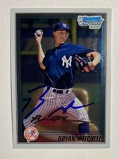 Bryan Mitchell Signed Bowman #BCP118 2010 Card New York Yankees Auto MLB RAD