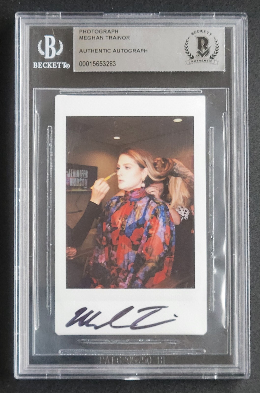 MEGHAN TRAINOR SIGNED SLABBED BECKETT BAS COA MUSIC SINGER POP AUTOGRAPHED PHOTO