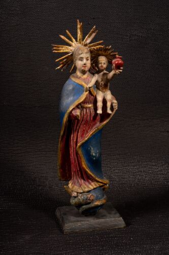 Antique wooden sculpture of Madonna - Bild 1 von 13