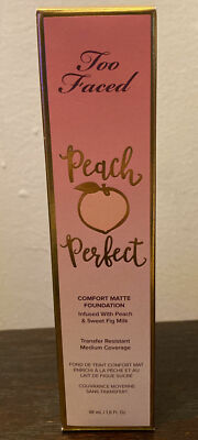 #ad TOO FACED PEACH PERFECT COMFORT MATTE FOUNDATION PICK SHADE NEW IN BOX AUTHENTIC $28.99
