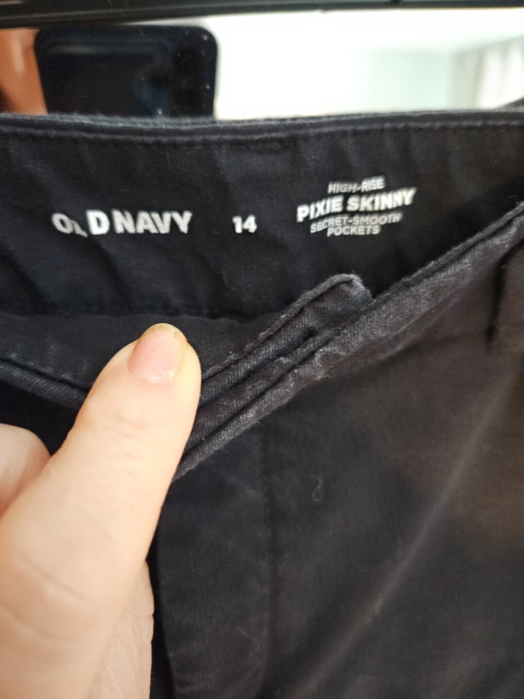 Hi Rise Pixie Never Ride Old Navy Womens Dress Pants 14 High Rise Pixie Skinny Black Smooth ...