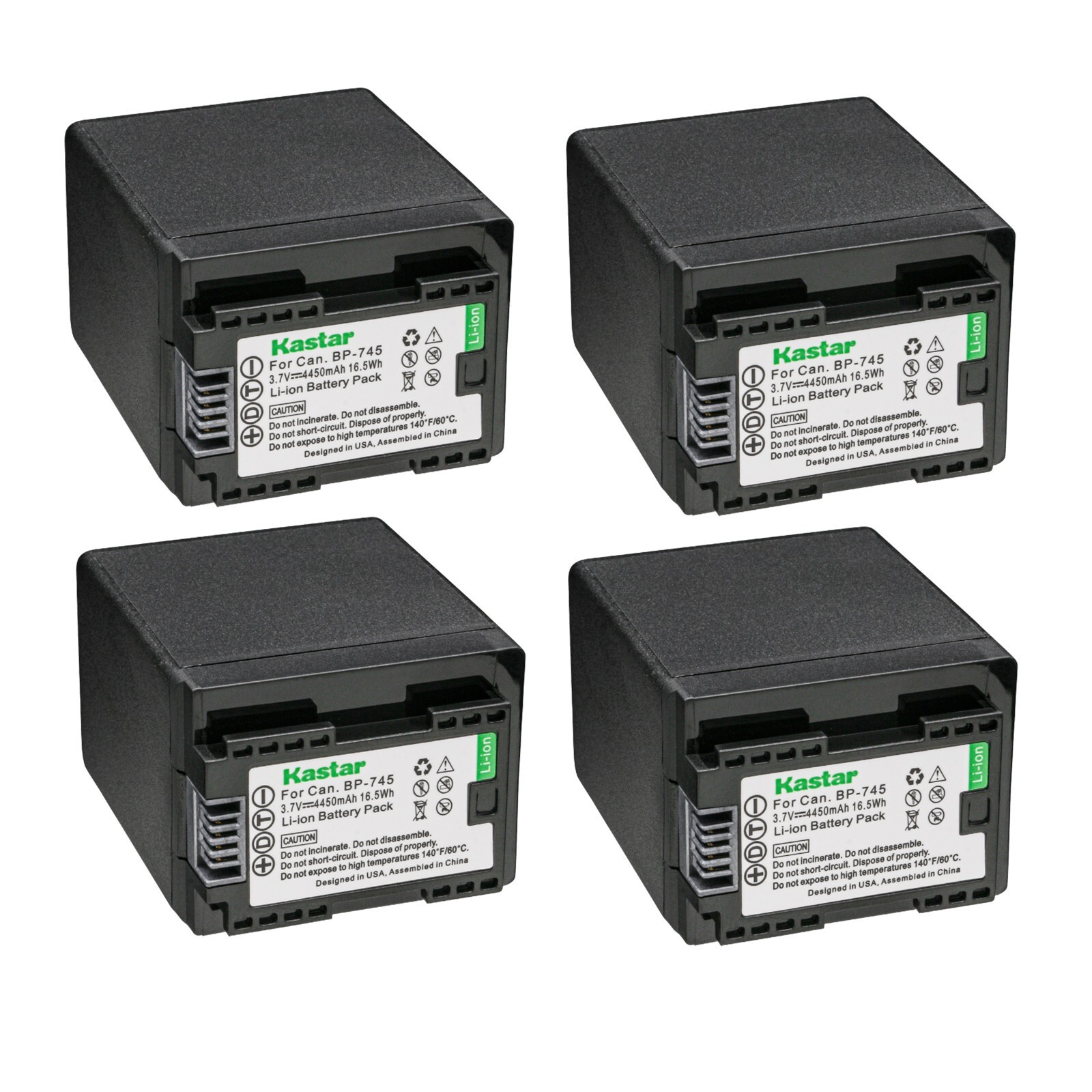 Kastar BP-745 Replacement Battery Pack for Canon VIXIA HF R8