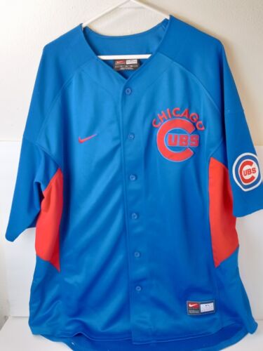 Nike Team Baseball Jersey Chicago Cubs Men's Size XL Extra Large