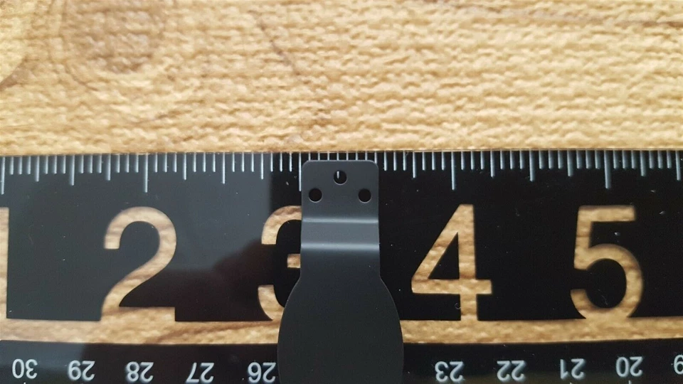 CANTIDAD 6 clips de bolsillo de acero inoxidable negro Schrade fabricantes de cuchillos fabricantes de fundas EE. UU. Foto 4 de 4