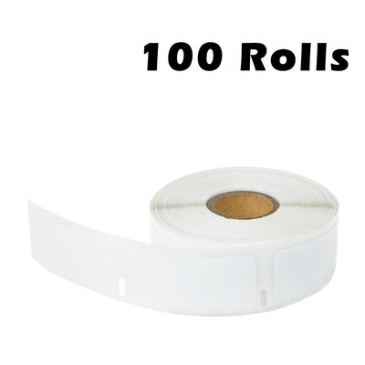 100Rolls 1''x2-1/8'' Multipurpose 500 Labels 30336 for Dymo Labelwriter 450 Duo