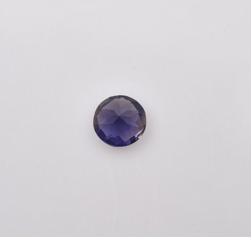 1.70 CTs. IOLITE ROUND 8 MM VIOLET BLUE AAA COLOR CHECKER BORAD CUT IOLITE - Picture 2 of 6