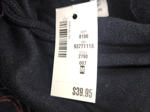 Aeropostale Hoodie Womens Medium Black Fleece Pull Over Crop Sweatshirt Logo - Picture 6 of 13