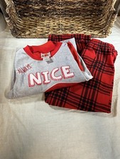 Kids Elf On A Shelf Flannel Pjs Red Size S/P