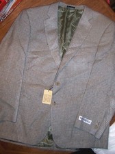 Silk Blazer Taupe Sienna Norm Thompson Men size 44 Regular New