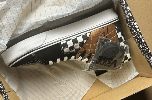 VAULT x VANS Sk8-Hi Vr3 Lx Imran Potato Black Checkerboard Tru White Mens 8.5 - Picture 4 of 6