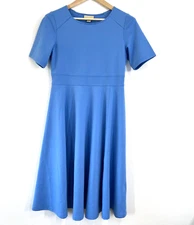 Appleseed's Better Than Basic Knit Lounger Dress Blue Small Comfy Lagenlook