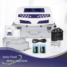 Dual User Ion Foot Bath Spa Array Ionic Detox Cell Cleanse Machine Colored LCD