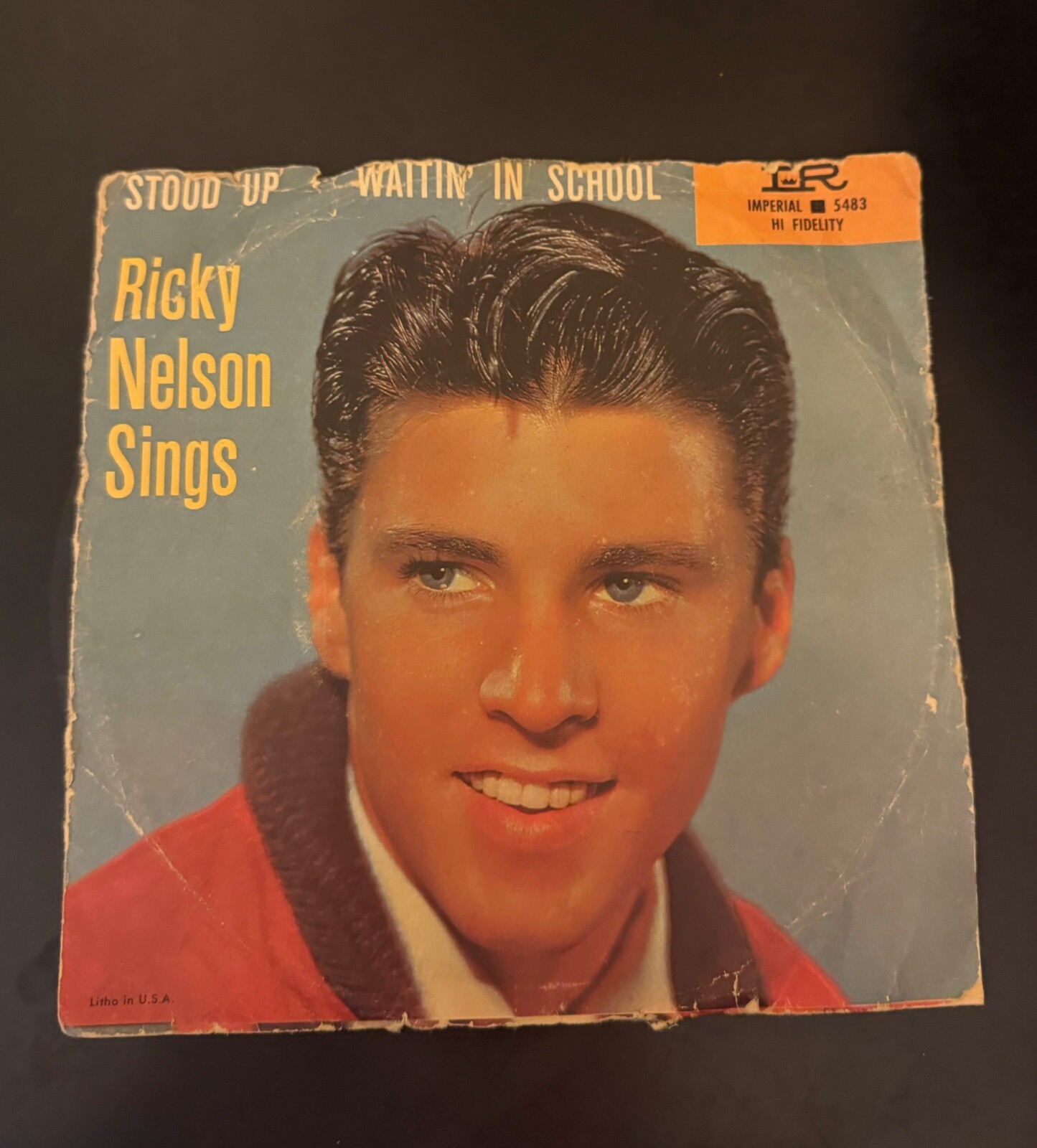 Used Ricky Nelson Sings Stood Up/ Waitin' In School 45