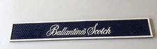 Ballantine’s Scotch Blue Rubber Bar Rail Runner Spill Mat 23.5" X 3.5"