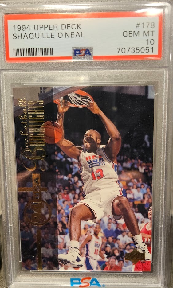 PSA GEM MINT 10 1994 Upper Deck 178 Shaquille O'Neal Team