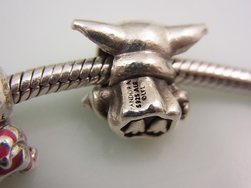 Pandora Disney Charm Armband 5 x Elemente 925 Silber Figuren Tiere 19cm - Bild 9 von 9
