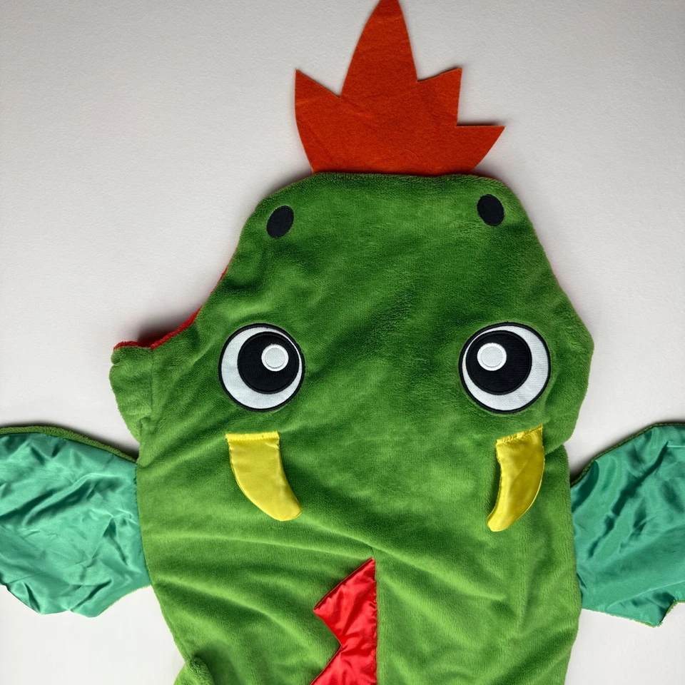 Manta Snuggie Tails Fiery Dragon Unisex 53 X 41 Verde Vellón Acogedora Súper Suave Foto 4 de 4